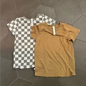Childhoods Checkered and Solid Tee Set